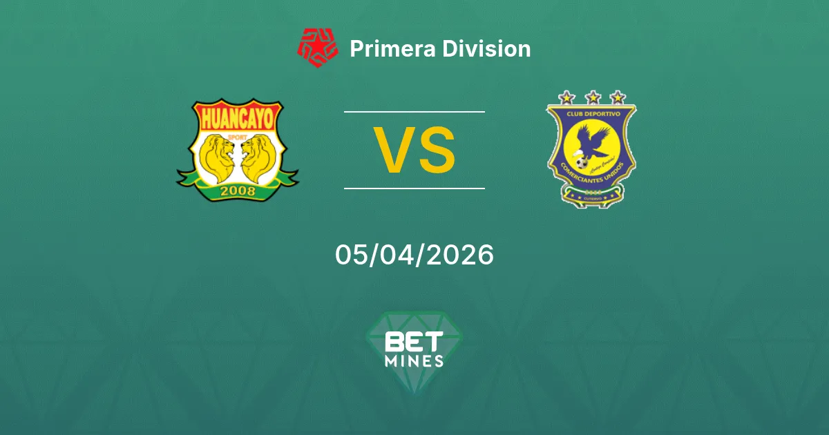 Sport Huancayo vs Comerciantes Unidos