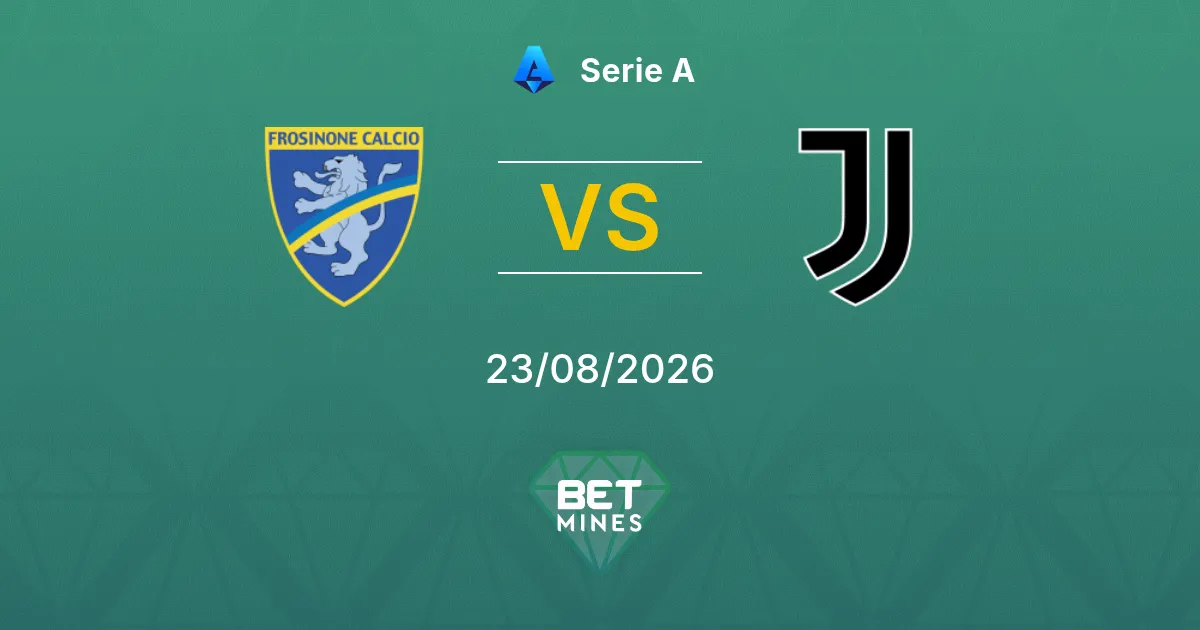 Pronostic Frosinone vs Juventus : Aperçu et Analyse du Match | Serie A 23-08-2026