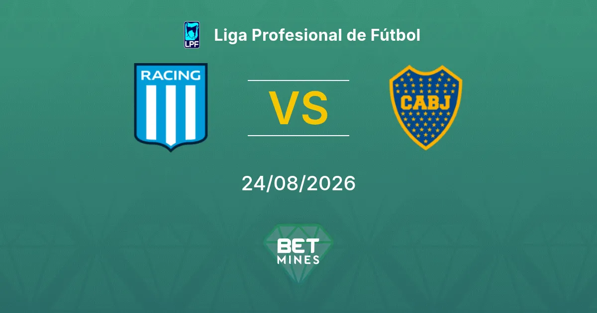Palpite Racing Club x Boca Juniors: Prévia e análise da partida | Liga Profesional de Fútbol 24-08-2026