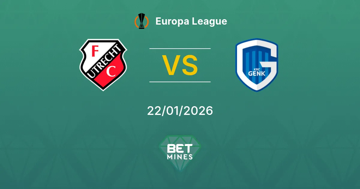 FC Utrecht vs Genk Prediction: Match Preview and Analysis | Europa League 22-01-2026