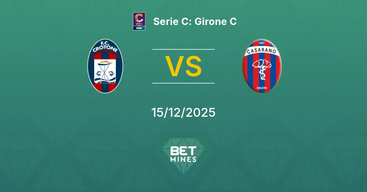 Crotone vs Casarano Pronostico: Anteprima e Analisi della Partita | Serie C: Girone C 15-12-2025