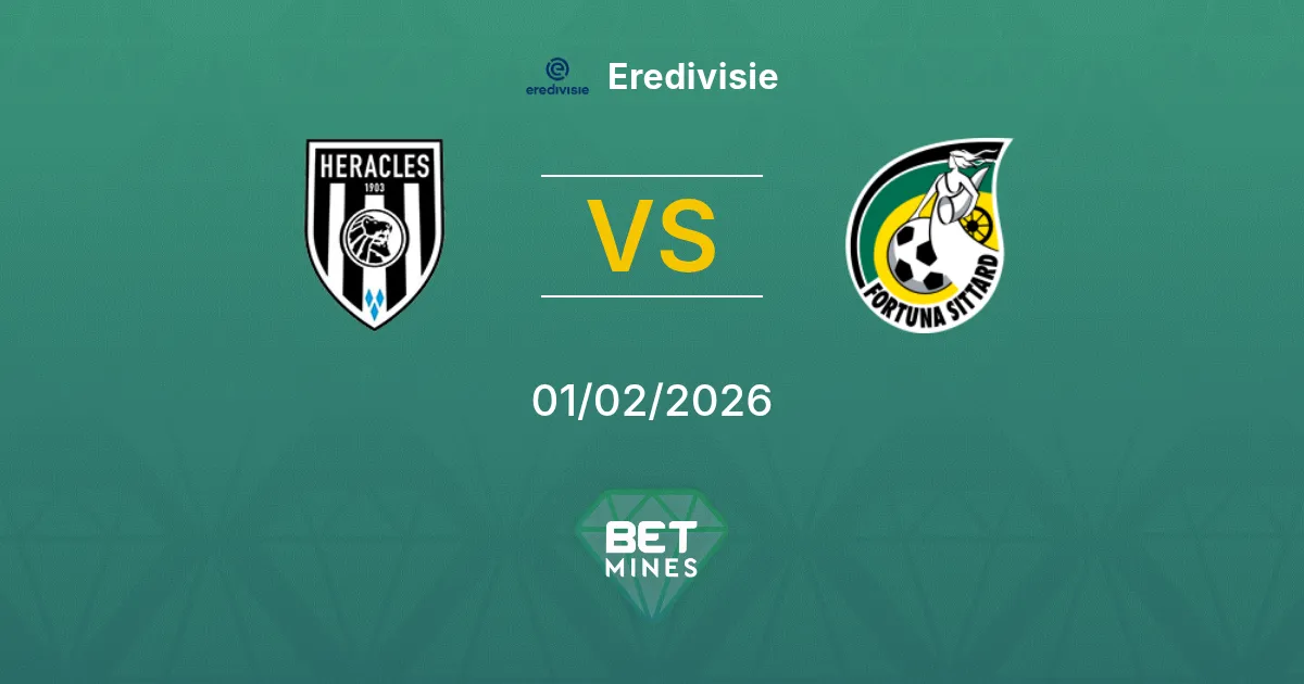 Heracles Almelo vs Fortuna Sittard Prediction: Match Preview and Analysis | Eredivisie 01-02-2026