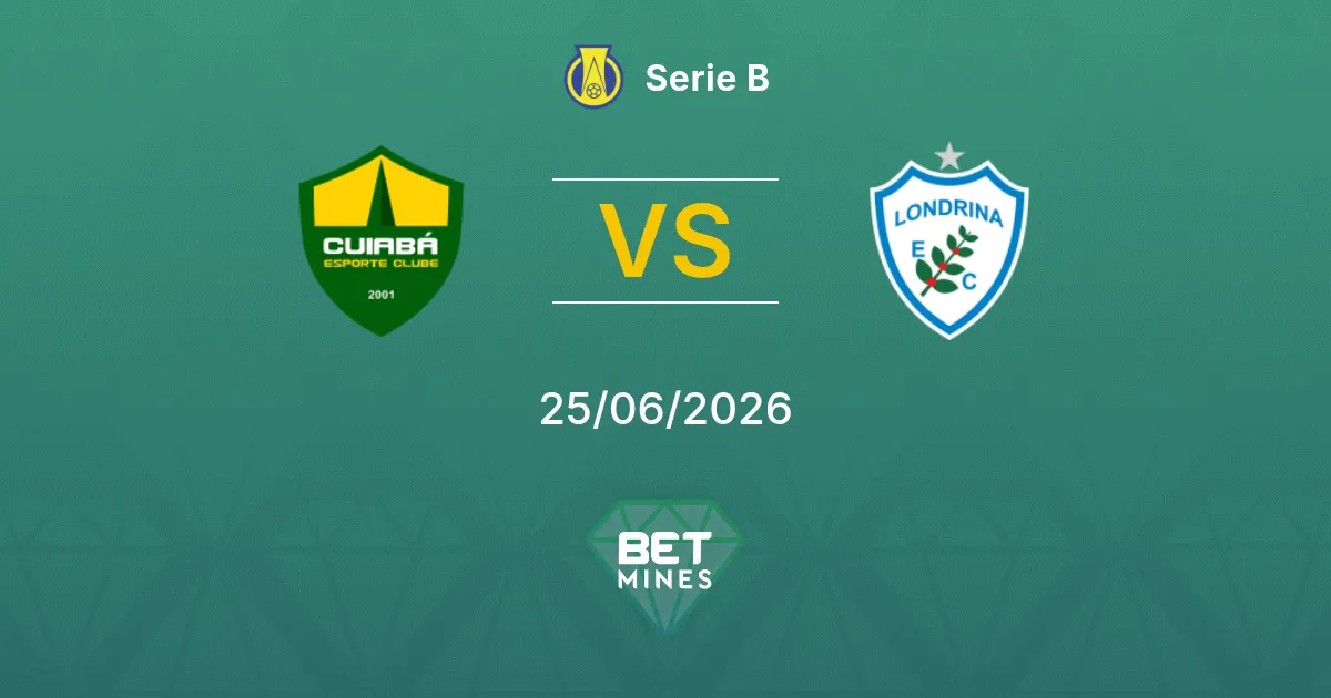 Cuiabá vs Londrina Pronóstico: Previa y Análisis del Partido | Serie B 25-06-2026