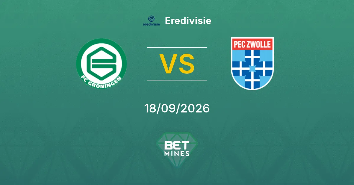 Palpite FC Groningen x PEC Zwolle: Prévia e Análise da Partida | Eredivisie 18-09-2026
