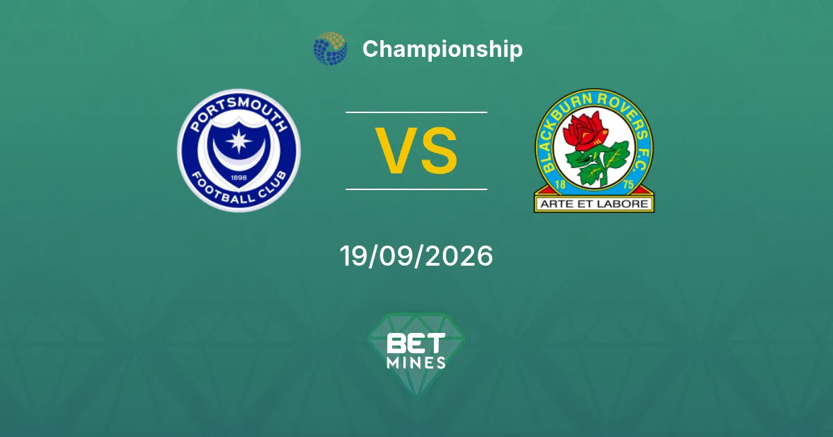 Portsmouth vs Blackburn Rovers Pronostico: Anteprima e Analisi della Partita | Championship 19-09-2026