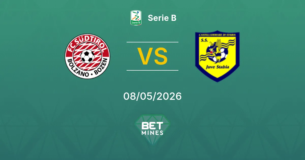 Südtirol vs Juve Stabia Pronostico: Anteprima e Analisi della Partita | Serie B 08-05-2026