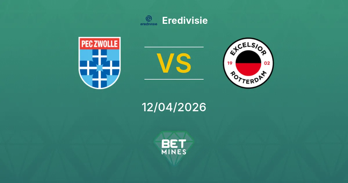 PEC Zwolle vs Excelsior Pronóstico: Previa y Análisis del Partido | Eredivisie 12-04-2026