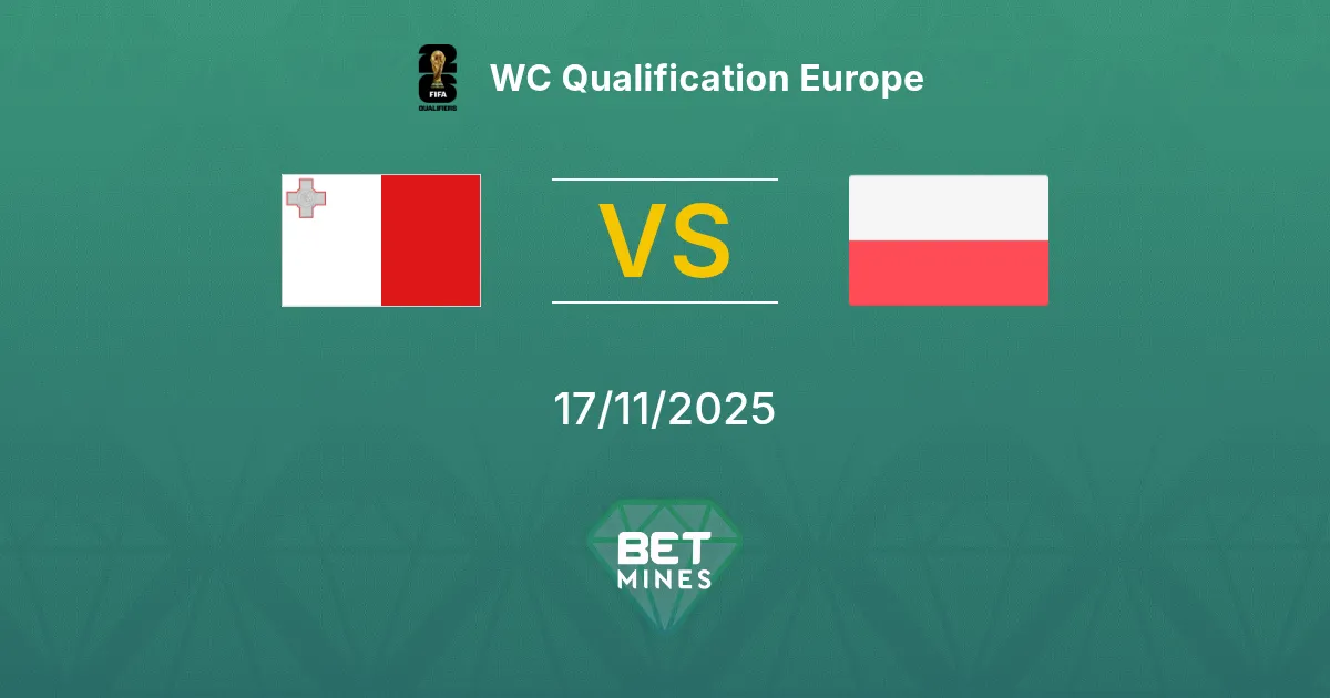 Malte vs Pologne Pronostic : Aperçu du Match et Analyse | Qualifications Coupe du Monde Europe 17-11-2025