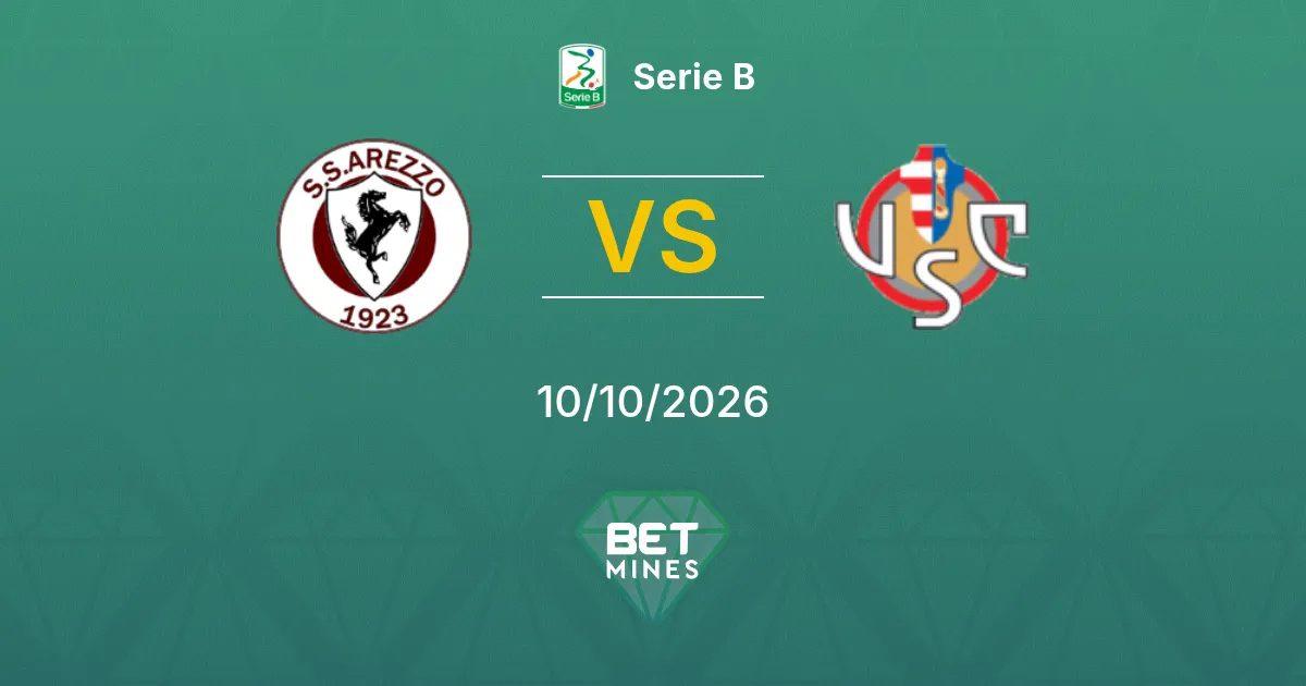 Arezzo vs Cremonese Pronóstico: Previa y Análisis del Partido | Serie B 10-10-2026