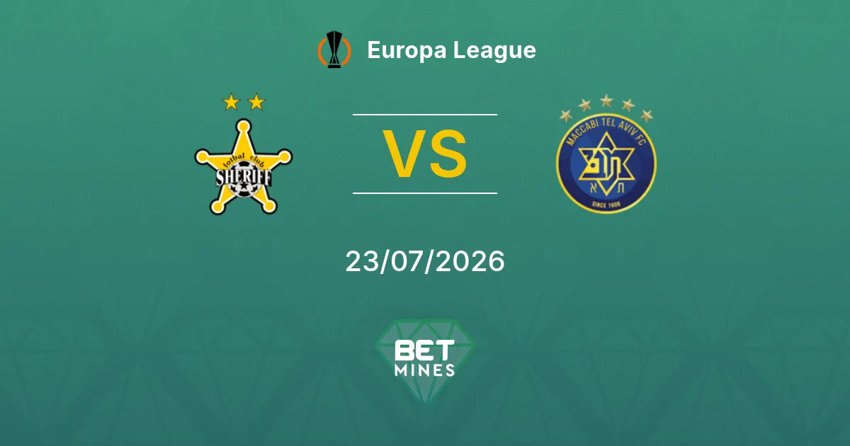 Sheriff vs Maccabi Tel Aviv Pronóstico: Previa y Análisis del Partido | Europa League 23-07-2026