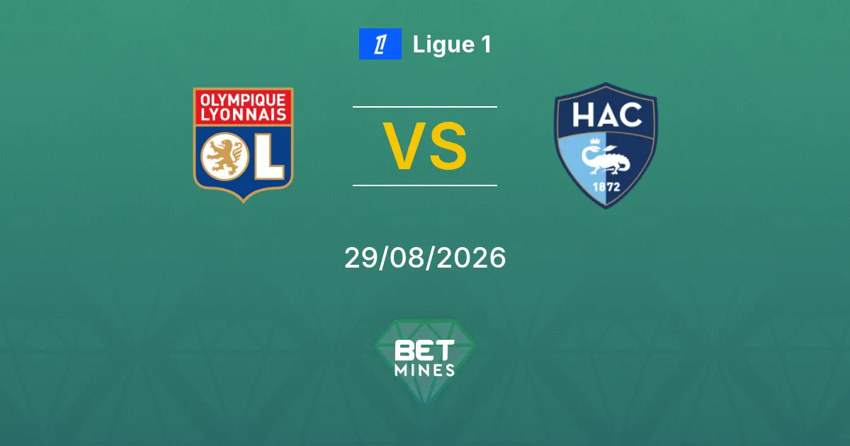 Pronostic Olympique Lyonnais vs Le Havre : Aperçu et Analyse du Match | Ligue 1 29-08-2026