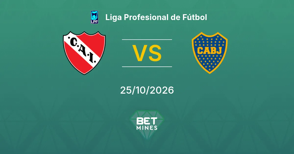 Independiente x Boca Juniors Palpite: prévia e análise da partida | Liga Profesional de Fútbol 25-10-2026