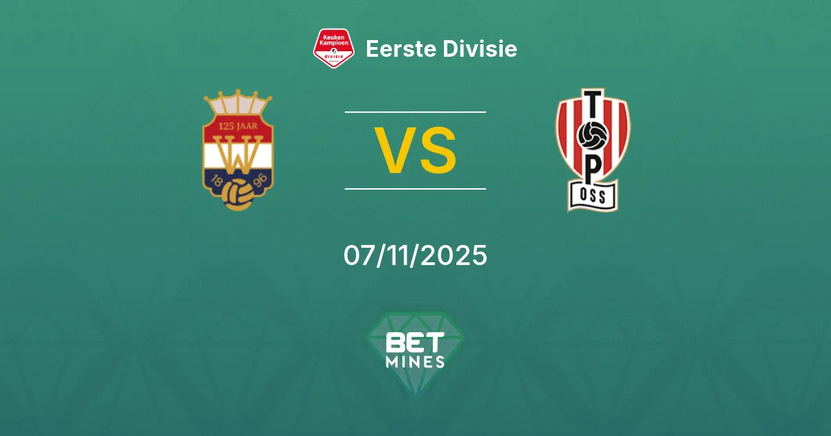 Willem II vs TOP Oss Prediction: Match Preview and Analysis | Eerste Divisie 07-11-2025