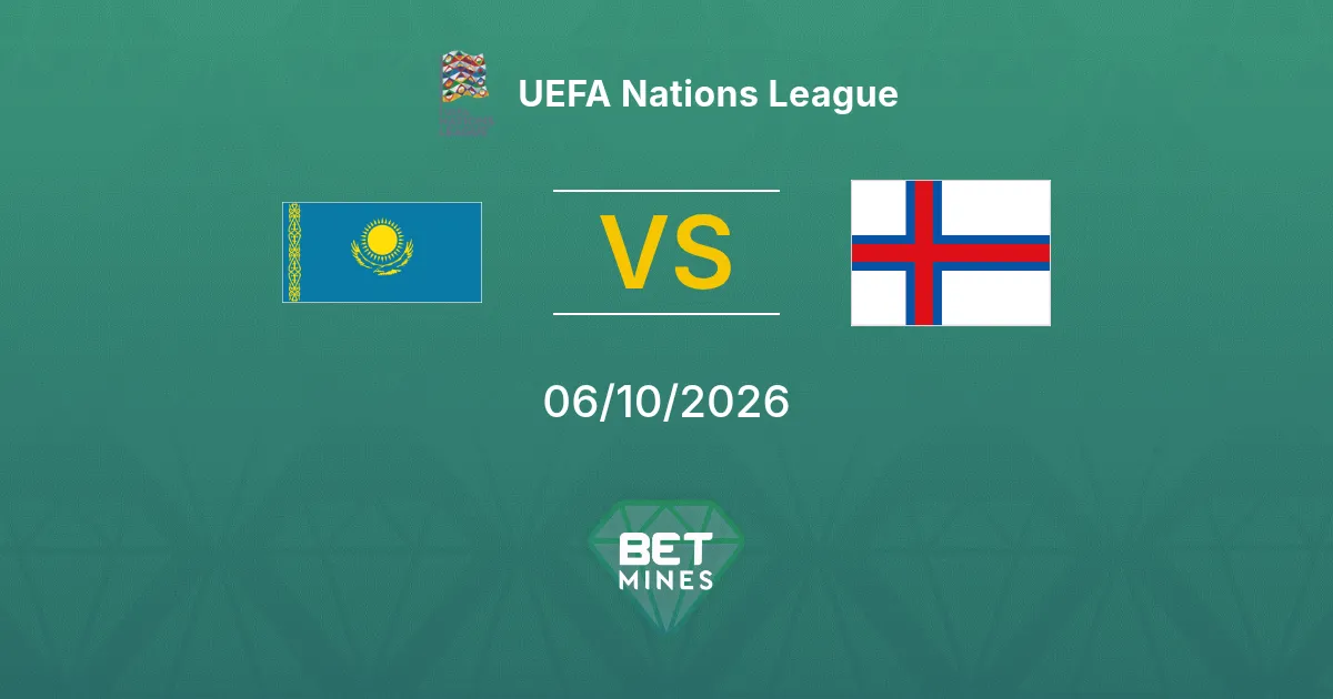 Kazajistán vs Islas Feroe Pronóstico: previa y análisis del partido | UEFA Nations League 06-10-2026