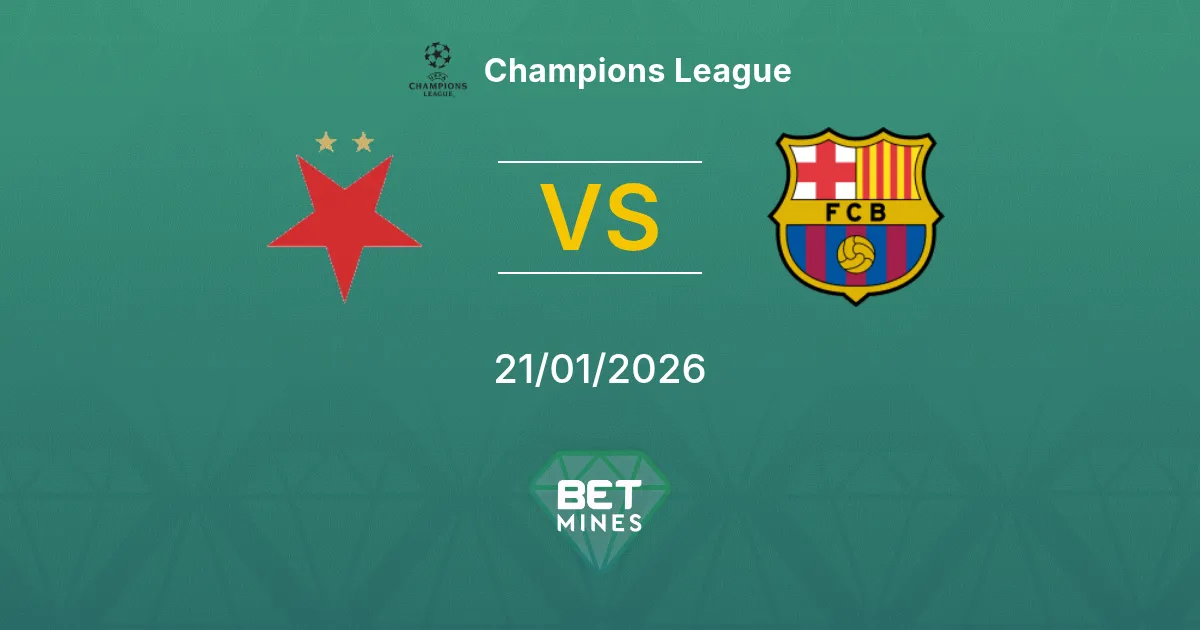 Slavia Praha vs FC Barcelona Prediction: Match Preview and Analysis | Champions League 21-01-2026