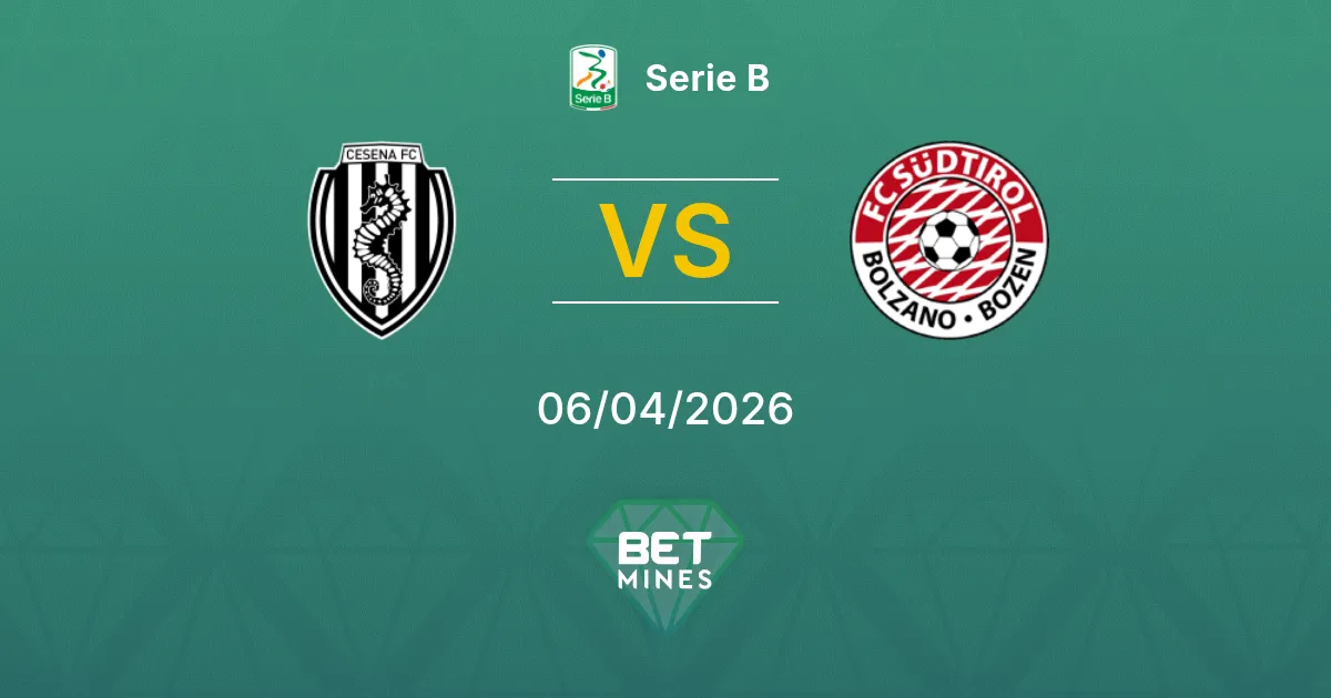 Cesena vs Südtirol Pronóstico: Previa y Análisis del Partido | Serie B 06-04-2026