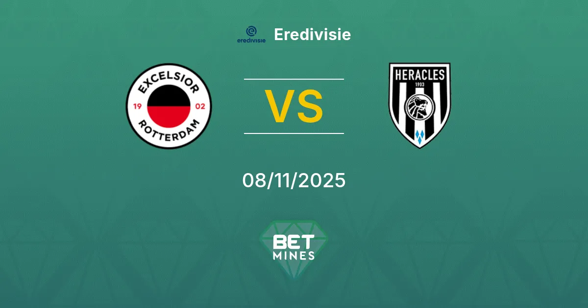 Excelsior vs Heracles Almelo Prediction: Match Preview and Analysis | Eredivisie 08-11-2025